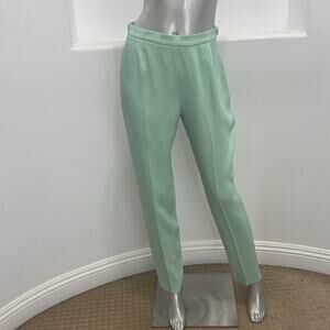 Cheap And Chic By Moschino Women High  Waist Slim Leg Ankle Pants Green Size 8